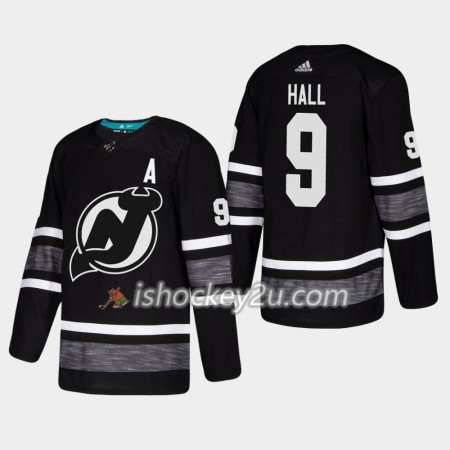 Mænd NHL New Jersey Devils Trøje Taylor Hall 9 Sort 2019 All-Star Adidas Authentic